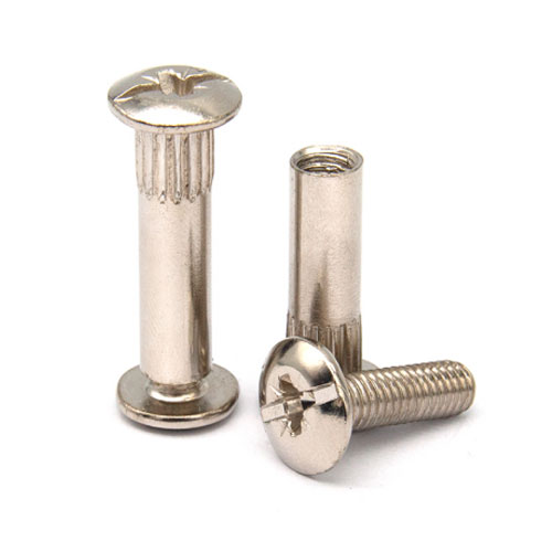 Pair knock male at female lock rivets nut